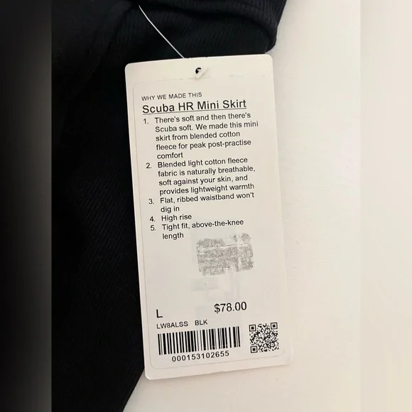 Lululemon NWT Scuba HR Mini Skirt - Picture 6 of 7